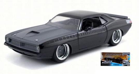 Letty's Plymouth Barracuda 1970 Fast & Furious 7 Black 1:24 Model Jada97195