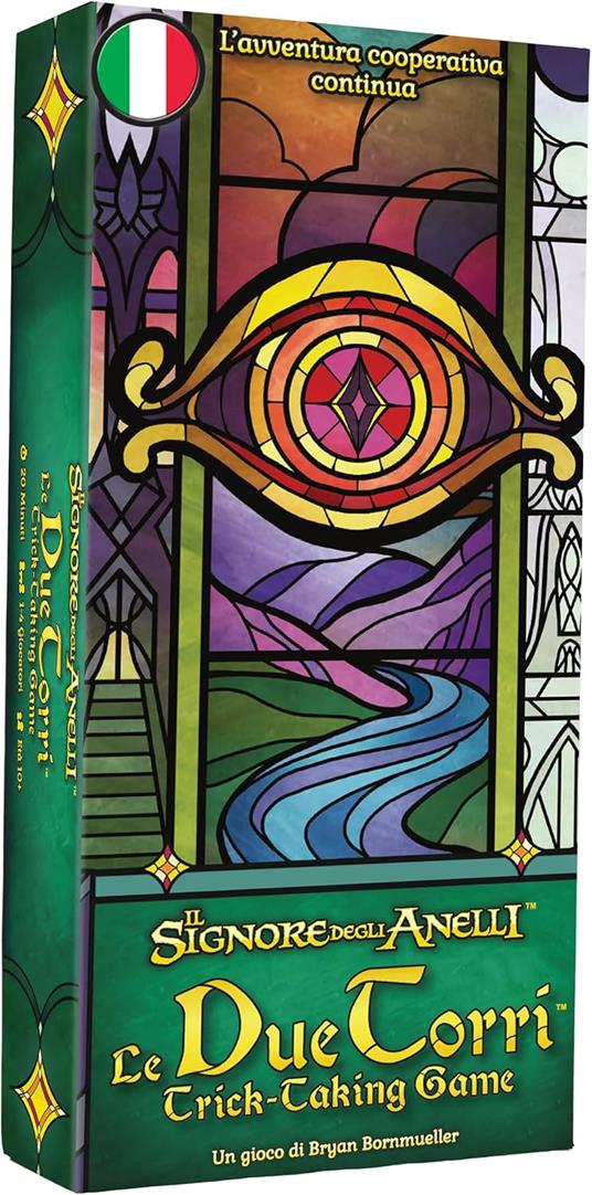 Asmodee - Il Signore degli Anelli: Le Due Torri - Trick Taking Game, Gioco da Tavolo Cooperativo