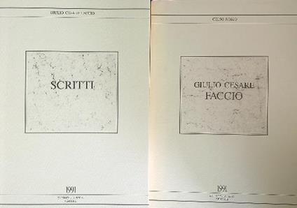 Giulio Cesare Faccio - Celso Rosso,Giulio Faccio - copertina