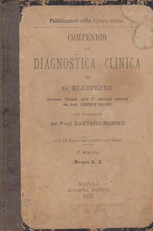 Compendio Di Diagnostica Clinica - copertina