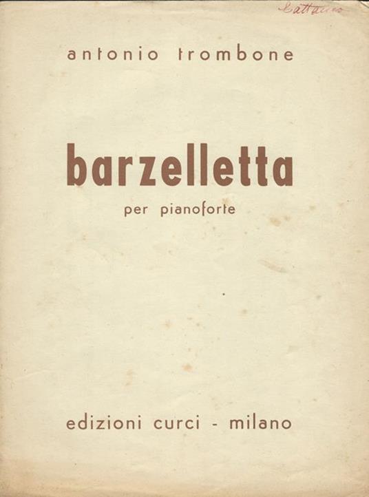 Barzelletta - Antonio Trombone - copertina
