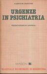 Urgenze in psichiatria - Giorgio Casacchia - copertina