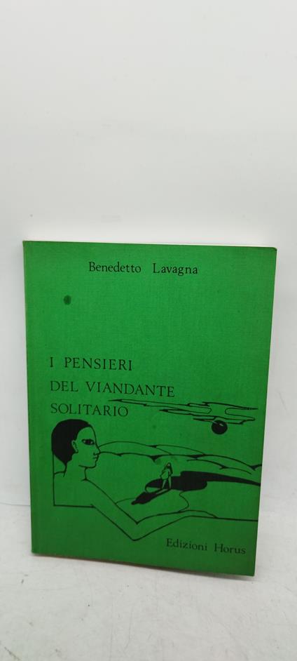 i pensieri del viandante solitario - copertina