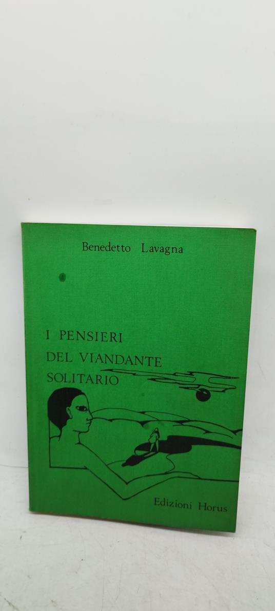 i pensieri del viandante solitario - copertina