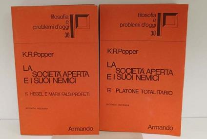 La societa aperta e i suoi nemici. 1: Platone totalitario, 2: Hegel e Marx falsi profeti - Karl R. Popper - copertina