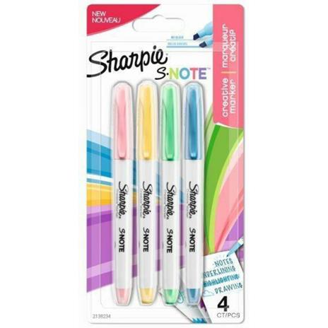 Pennarelli Sharpie S-NOTE in 4 colori