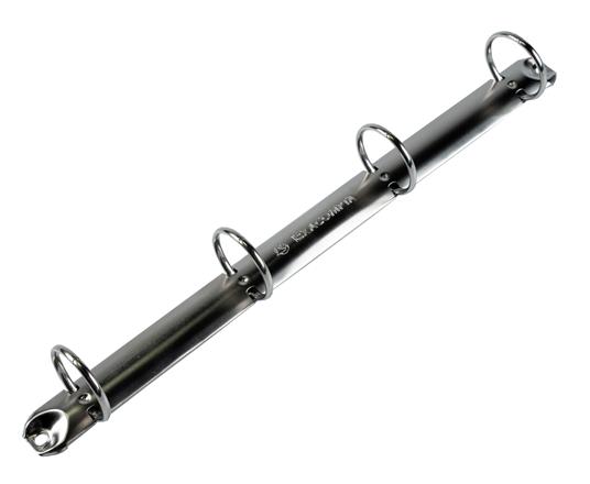 Raccoglitore foderato in Ppl, interno in cartoncino, 4 anelli tondi diam. 30mm - 5
