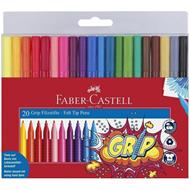 Bustina in plastica da 20 pennarelli Grip Colour Marker