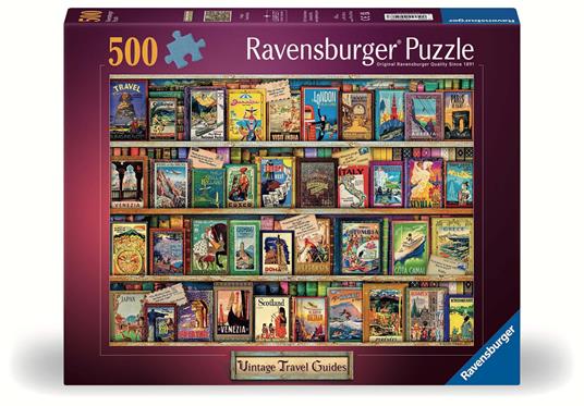 Puzzle Ravensburger Viaggi Vintage 500 pezzi
