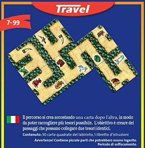 Ravensburger - Labyrinth Travel Edition, Gioco di Carte Tascabile, 2-6 Giocatori, 7+ Anni - 6