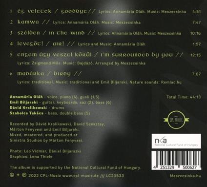 Arnyek - Shadow - CD Audio di Meszecsinka