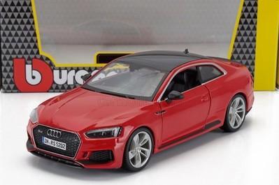 BBURAGO Audi RS 5 Coupe Scala 1:24, Replica Diecast con Portiere Apribili, Licenza Ufficiale Audi,Eta 3+