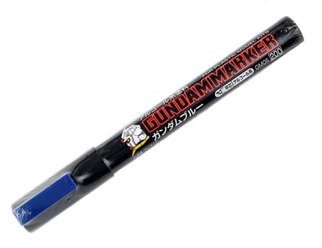 Bandai Gundam Marker Gm06 Blue Chisel Tip Gunpla Pennarello Blu - 3