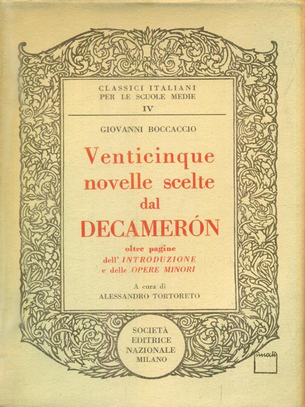   Venticinque novelle scelte dal decameron