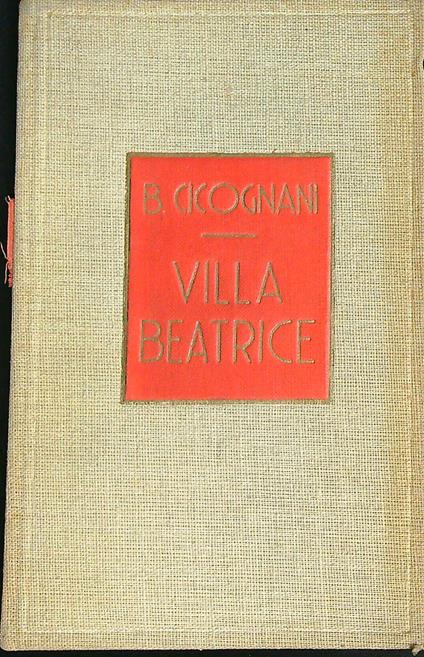 Villa Beatrice  - Bruno Cicognani - copertina