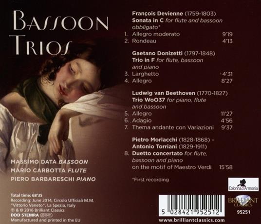 Trio per flauto, fagotto e pianoforte - CD Audio di Ludwig van Beethoven - 2