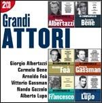 I grandi attori: Albertazzi, Bene, Foà, Gassman, Lupo - CD Audio