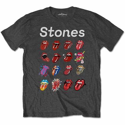 T-Shirt Unisex Tg. XL Rolling Stones. No Filter Evolution Grey