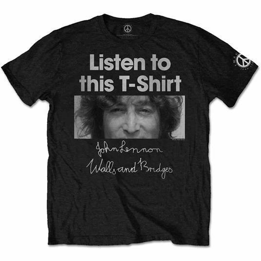 T-Shirt Unisex Tg. 2XL. John Lennon: Listen Lady