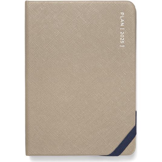 Agenda annuale 2025 Letts 12 Mesi, Serene A6 settimanale tortora - 14,8 x 10,5 cm