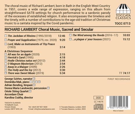 Chormusik, Geistliche Und Weltliche Musik - CD Audio di Accordare Choir - 2