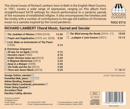 Chormusik, Geistliche Und Weltliche Musik - CD Audio di Accordare Choir - 2