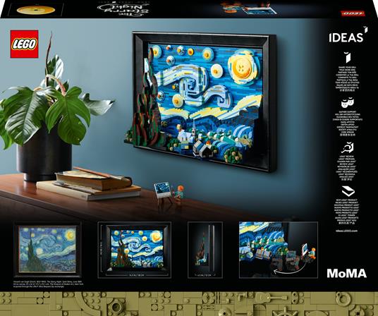 LEGO Ideas (21333). Vincent van Gogh - Notte stellata. Esclusiva - 9