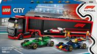 LEGO City (60445). Autotrasportatore F1 con Monoposto RB20 e AMR24 F1