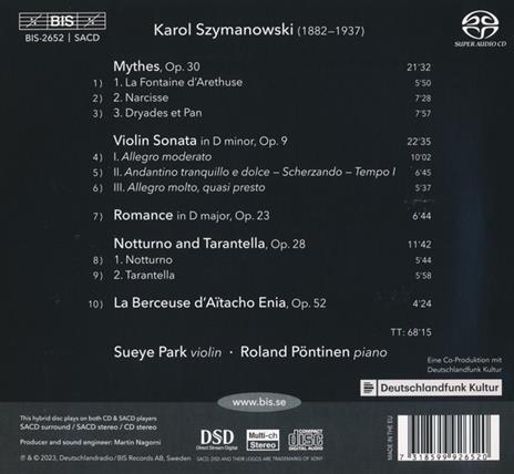 Music For Violin And Piano - SuperAudio CD di Karol Szymanowski - 2