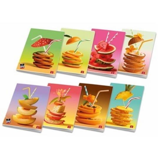 Quaderno Maxi Pigna Fruits 42 fogli. Quadretti 4mm senza margine