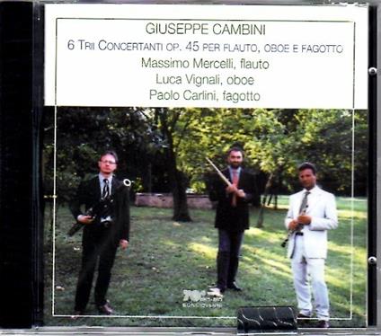 Sei trii concertanti - CD Audio di Giuseppe Maria Cambini