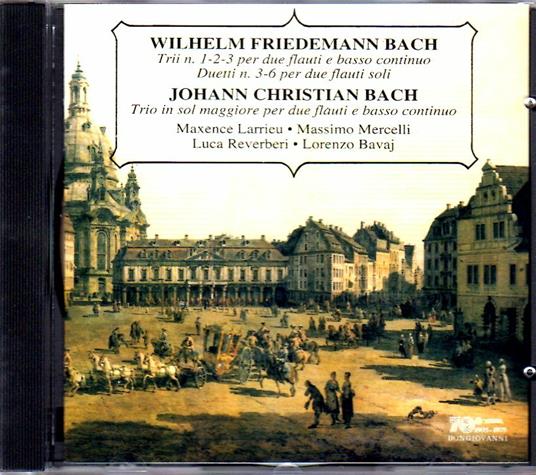 Trii n.1, n.2, n.3 - Duetti n.3, n.6 / Trio in Sol - CD Audio di Johann Christian Bach,Wilhelm Friedemann Bach