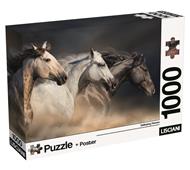 Puzzle + poster Horses 1000, 120550