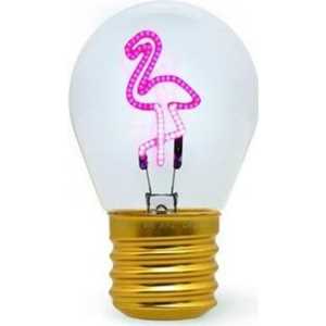 Idee regalo Bulb Fiction - Lightbulb-Shaped Table Lamp - Flamingo Legami