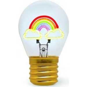 Idee regalo Bulb Fiction - Lightbulb-Shaped Table Lamp - Rainbow Legami