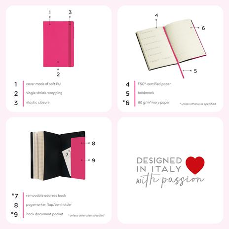 Desk Planner Legami 2024, 13 mesi, colors - LAVENDER - 5