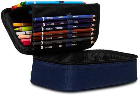 Astuccio rettangolare con zip Quick Case Seven Freethink Unisex - Blu 23,5 x 11 x 6 cm - 3