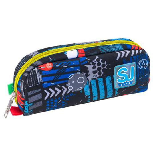 Astuccio Bustina con zip Sj Gang Go To Space, Turchese Fluo