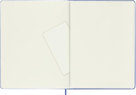 Taccuino Moleskine a pagine bianche X-Large copertina rigida Hydrangea. Blu - 4