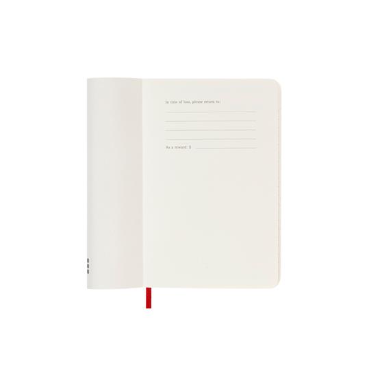 Agenda settimanale con spazio per note 12 mesi, 2025 Moleskine, Pocket, Copertina morbida, Rosso scarlatto - 9 x 14 cm - 2