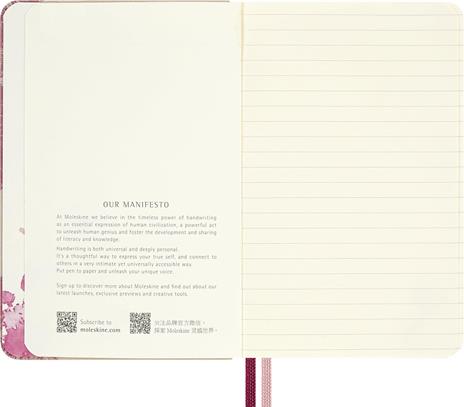 MOLESKINE Edizione Limitata Sakura 2026, Taccuino Blossom, copertina rigida, formato Pocket (9 x 14 cm), a righe, rosa - 4