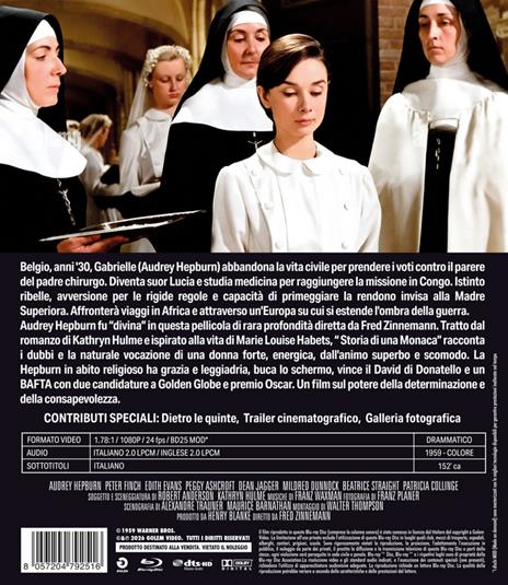 La Storia Di Una Monaca (Blu-ray) di Fred Zinnemann - Blu-ray - 2