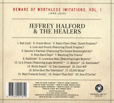 Beware of Worthless Imitations vol.1 - CD Audio di Jeffrey Halford - 2
