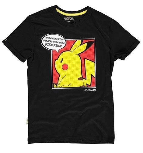 T-Shirt Unisex Tg. M. Pokemon: Pika Pop Black