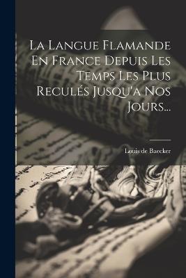 La Langue Flamande En France Depuis Les Temps Les Plus Reculés Jusqu'a Nos Jours... - Louis De Baecker - cover