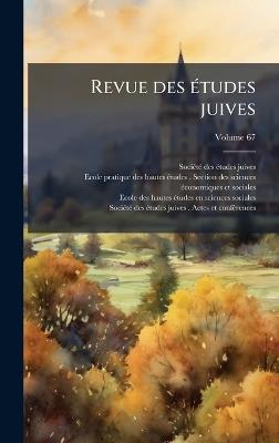 Revue des Ã(c)tudes juives - cover