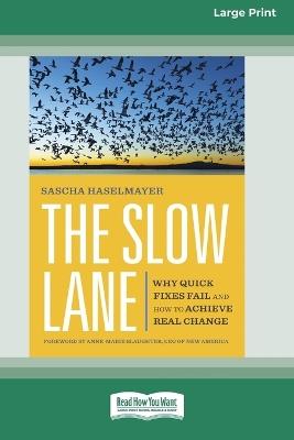 The Slow Lane: Why Quick Fixes Fail and How to Achieve Real Change (16pt Large Print Format) - Sascha Haselmayer - cover