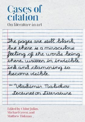Cases of citation: On literature in art - cover