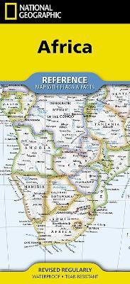 Africa Reference Map (folded): folded with flags and facts - Nat Geo Maps - cover