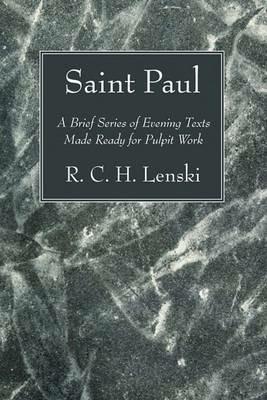 Saint Paul - R C H Lenski - cover